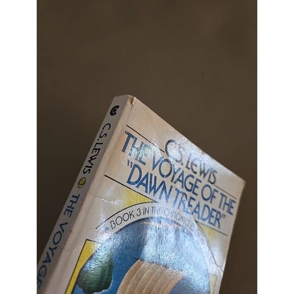 Voyage of the Dawn Treader Chronicles of Narnia 1970 Vintage C.S. Lewis Book 3 - Picture 9 of 9